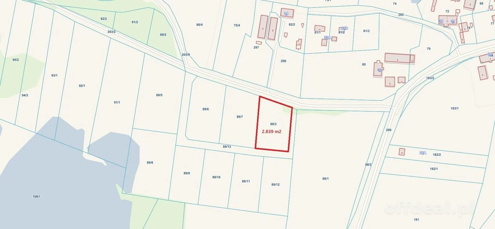 Grundstück zum Verkauf in Stojkowo | 2.839 m²