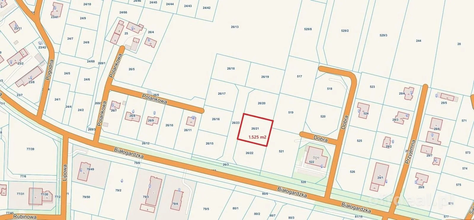 Grundstück zum Verkauf in Niekanin | 1.525 m²