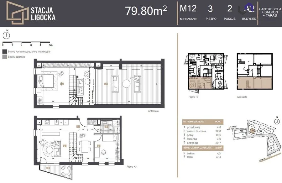 NOWE MIESZKANIA 2 POKOJE. BALKON, TARAS, ANTRESOLA