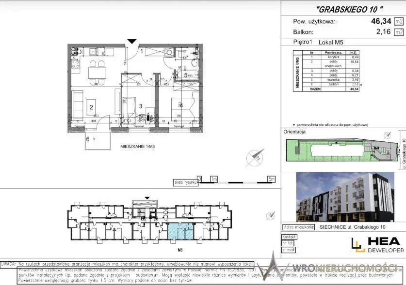 Siechnice | 46,34 m² | 3 pokoje