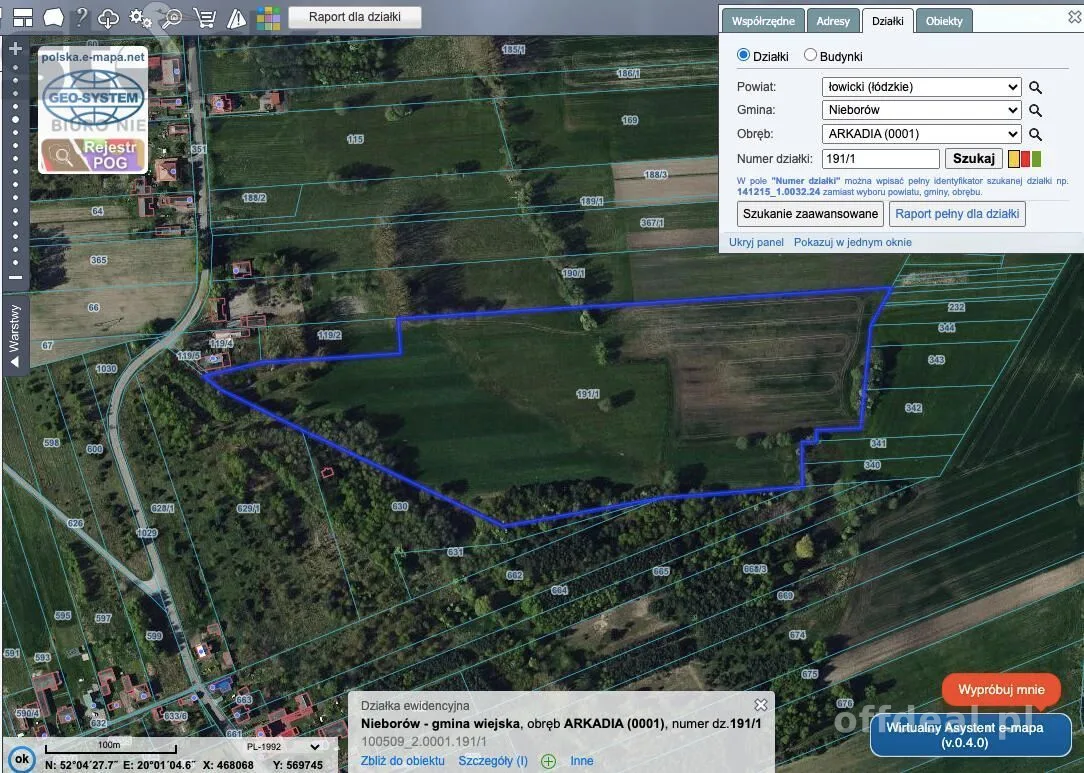 plot for sale in Arkadia | 65,418 m²