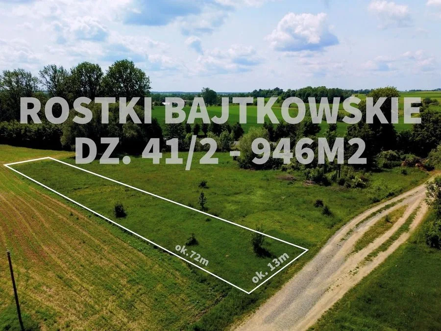 ділянка на продаж у Ełk, Rostki Bajtkowskie | 946 m²