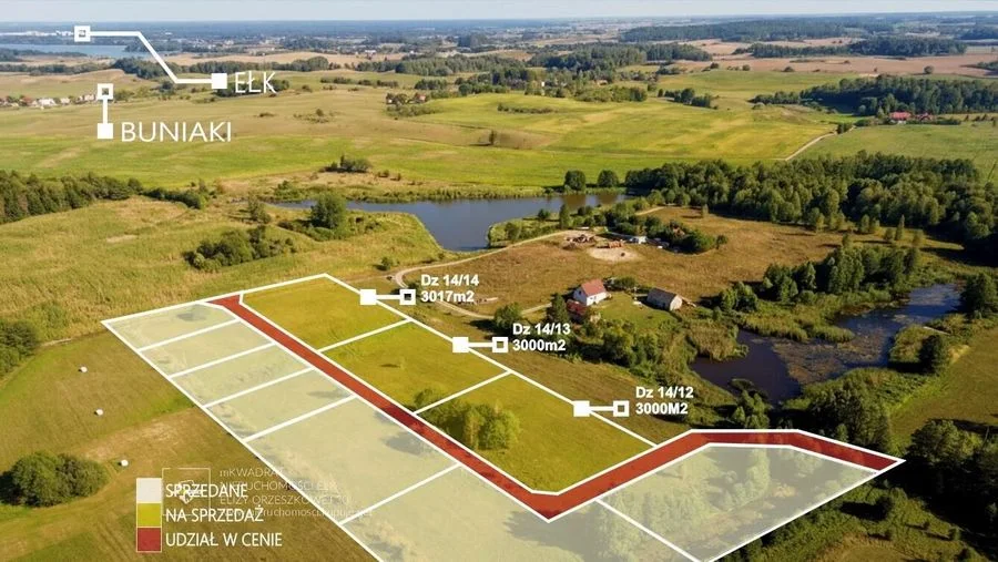 Działka prawie budowlana w Rękusach, Ełk