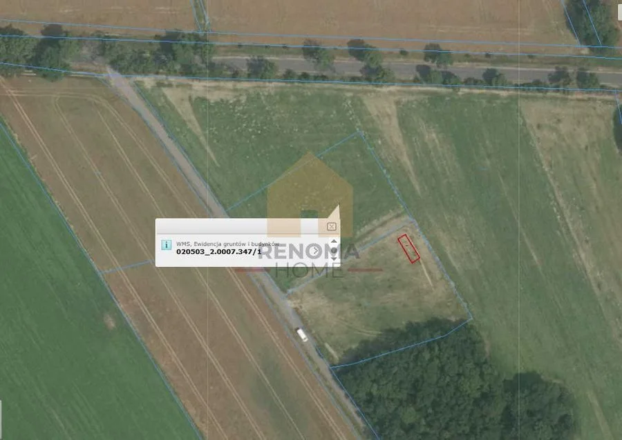 Działka budowlana MPZP / prąd / widok na góry