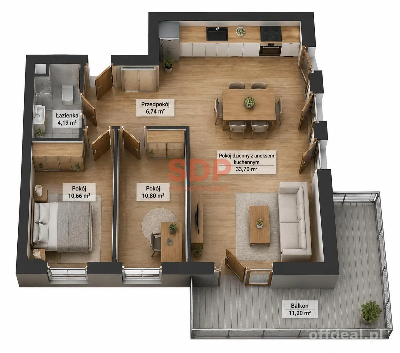 3-room apartment for sale in Wrocław, Fabryczna, Maślice | 66.09 m²