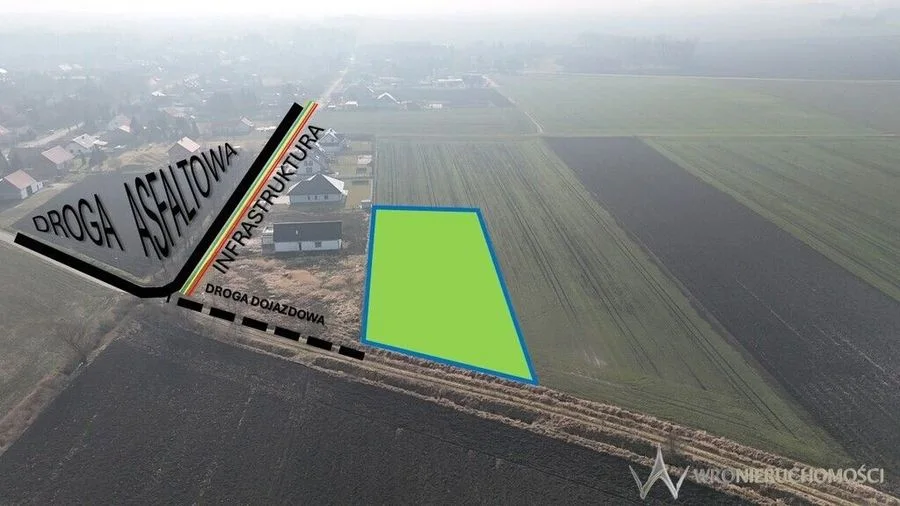 3400 m2 * Wierzbice, gm. Kobierzyce * WP prąd