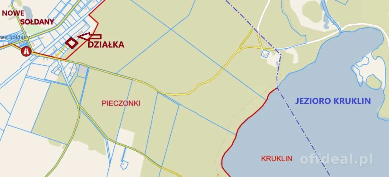 plot for sale in Nowe Sołdany | 3,000 m²