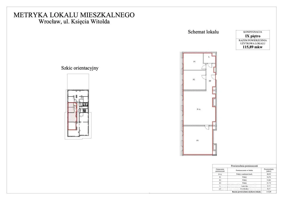 Apartament przy Księcia Witolda 48
