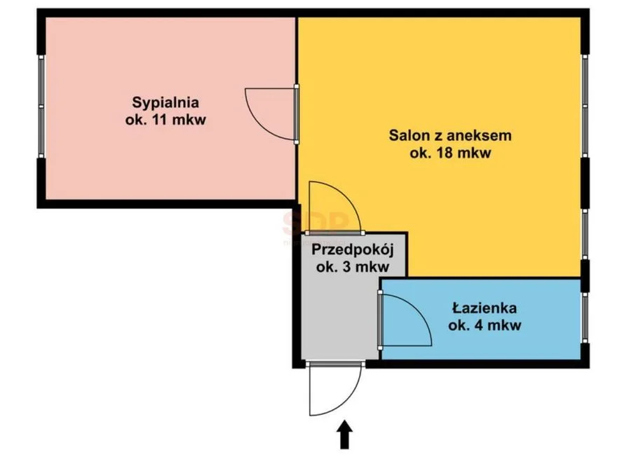 appartement à vendre à Wrocław, Śródmieście, Sępolno | 2 pièces | 36,56 m²