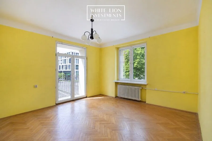 2 pokoje| 46,7 m²| 2 balkony| Kamienica| Mokotów