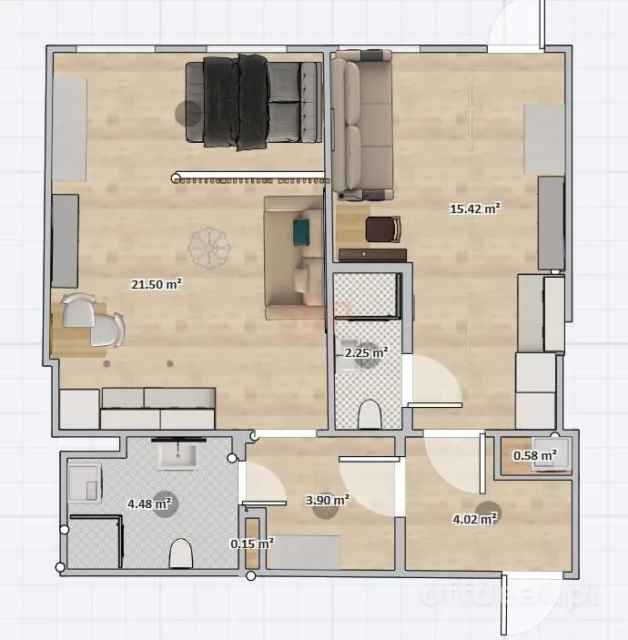 appartement à vendre à Wrocław, Śródmieście, Ołbin | 2 pièces | 53,84 m²