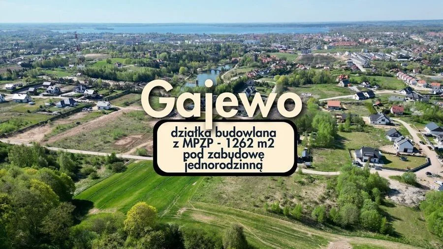 Gajewo | działka 1262 m2 pod dom jednorodzinny