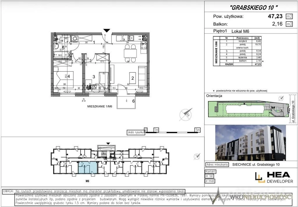 Siechnice | 47,23 m² | 3 pokoje
