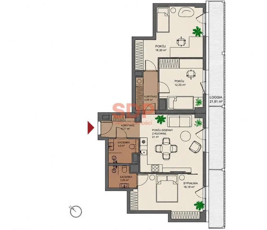 4-pokojowy apartament koło Parku Grabiszyńskiego|86m2