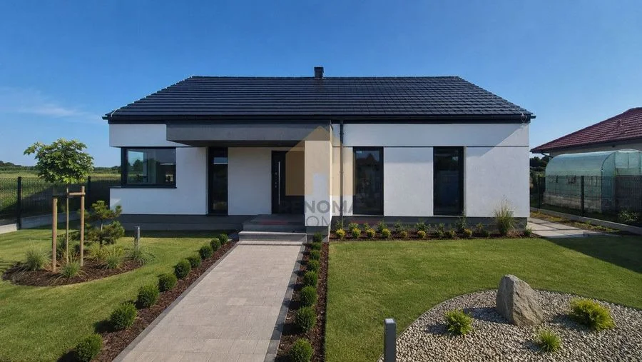 Nowoczesny Dom Parterowy 100m2, Duża Działka