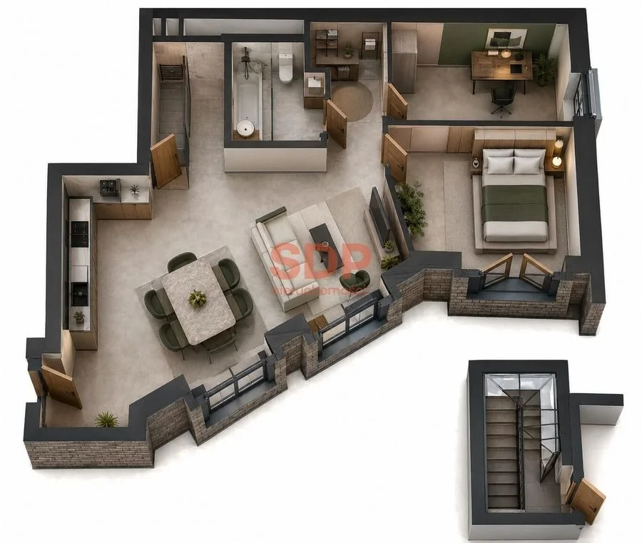 квартира на продаж у Wrocław, Krzyki, Przedmieście Oławskie | 3-кімн. | 71,69 m²