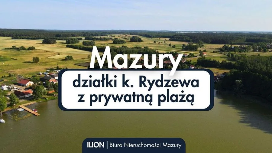 Działki budowlane przy j. Jagodne z prywatną plażą