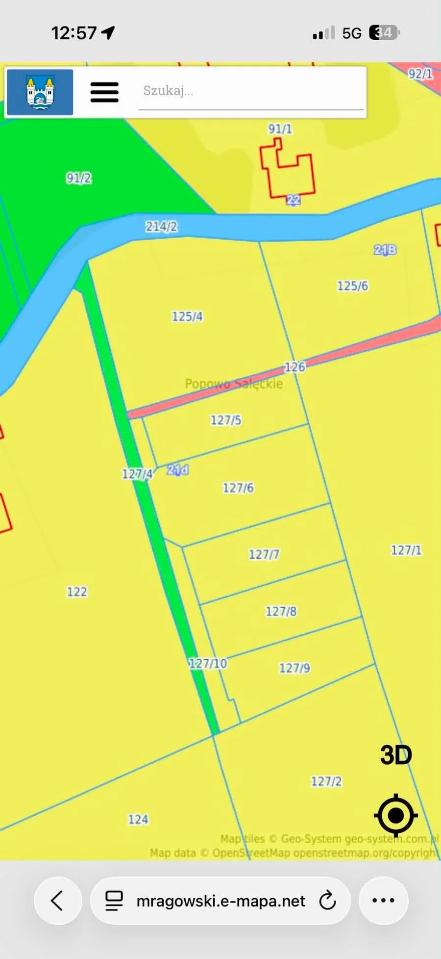 plot for sale in Popowo Salęckie | 2,161 m²