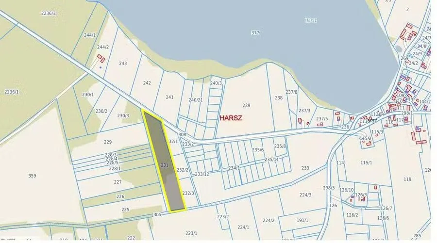 plot for sale in Harsz | 20,200 m²