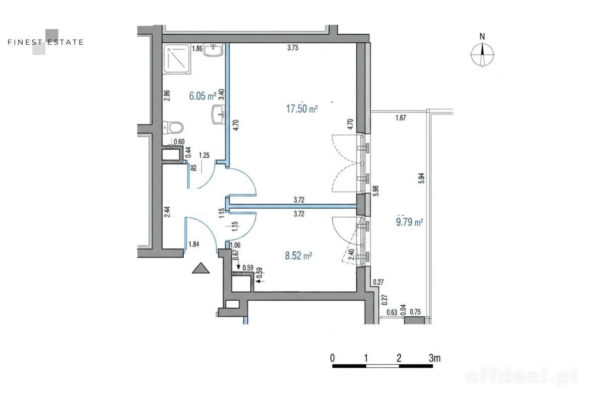 36,57 m2 | 2 POKOJE | DOSKONAŁA LOKALIZACJA |