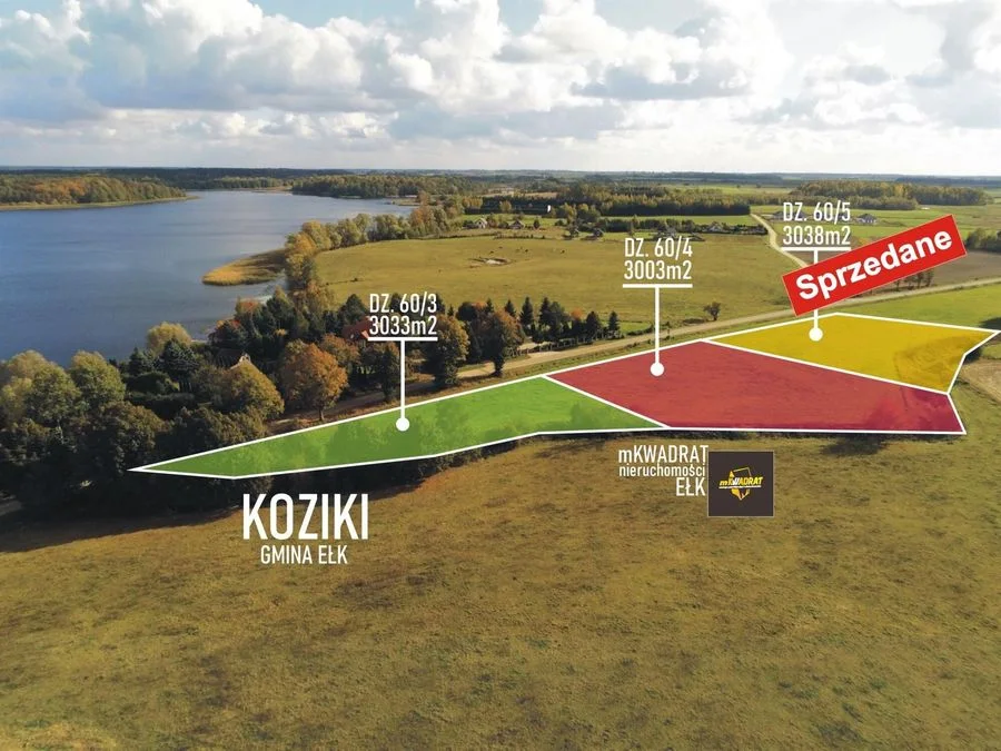 ділянка на продаж у Ełk, Koziki | 3 038 m²