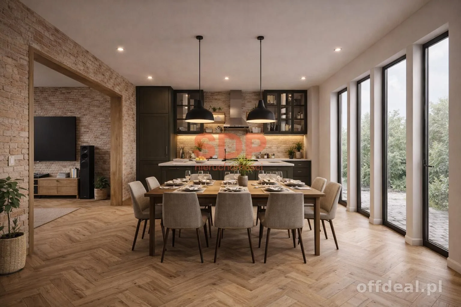 Apartament 3-poziomowy z prywatnym tarasem na dachu w centrum.