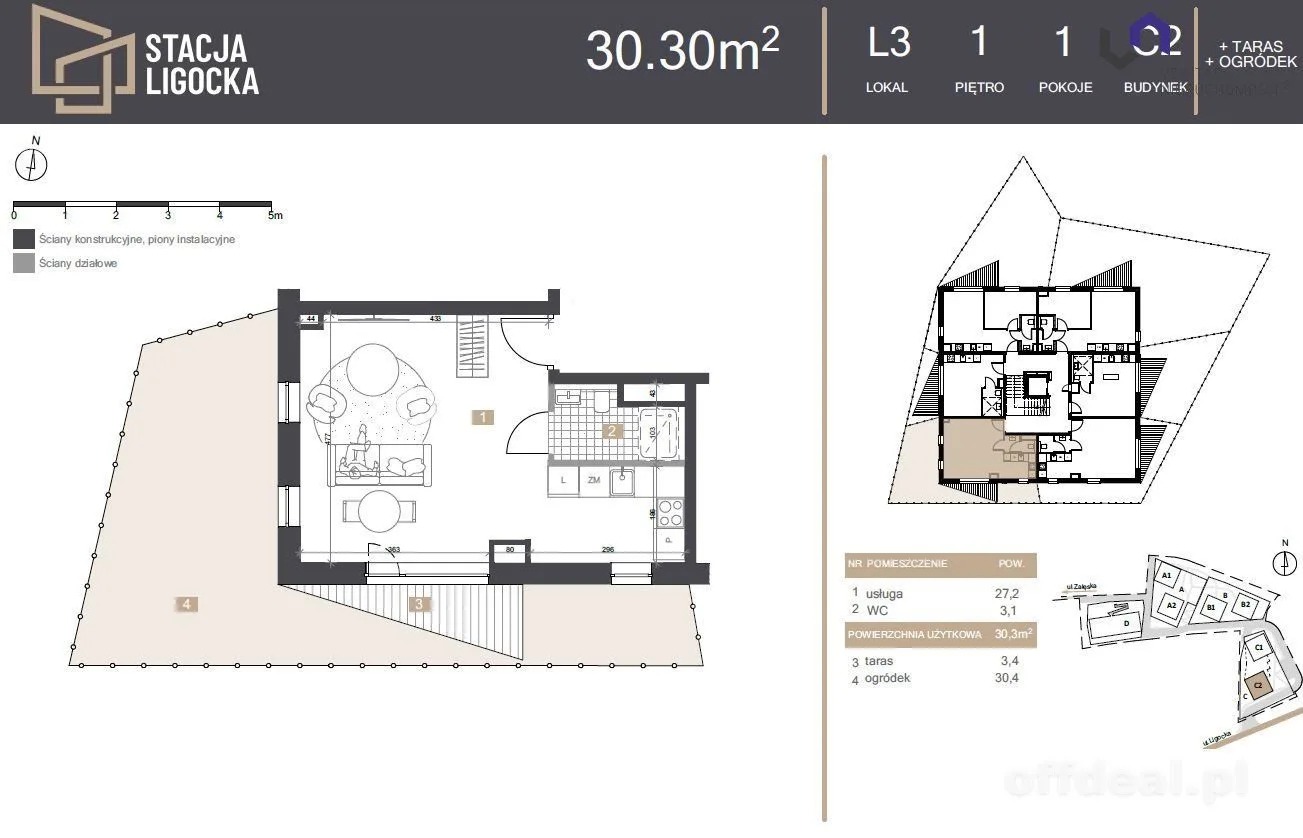 NOWE MIESZKANIA. 1 POKój  OGRÓDEK 30,4M2  23% VAT!