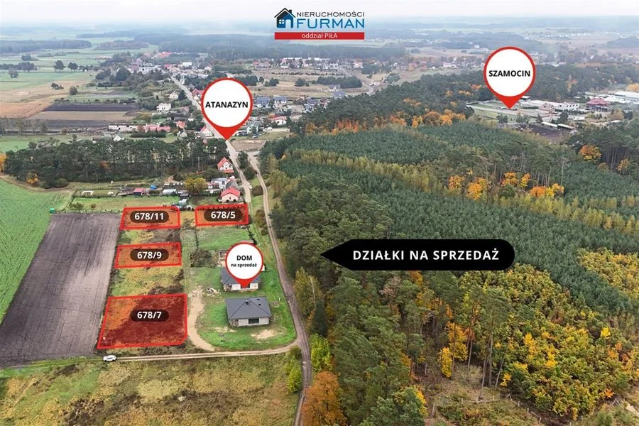 terrain à vendre à Szamocin, Atanazyn | 876 m²