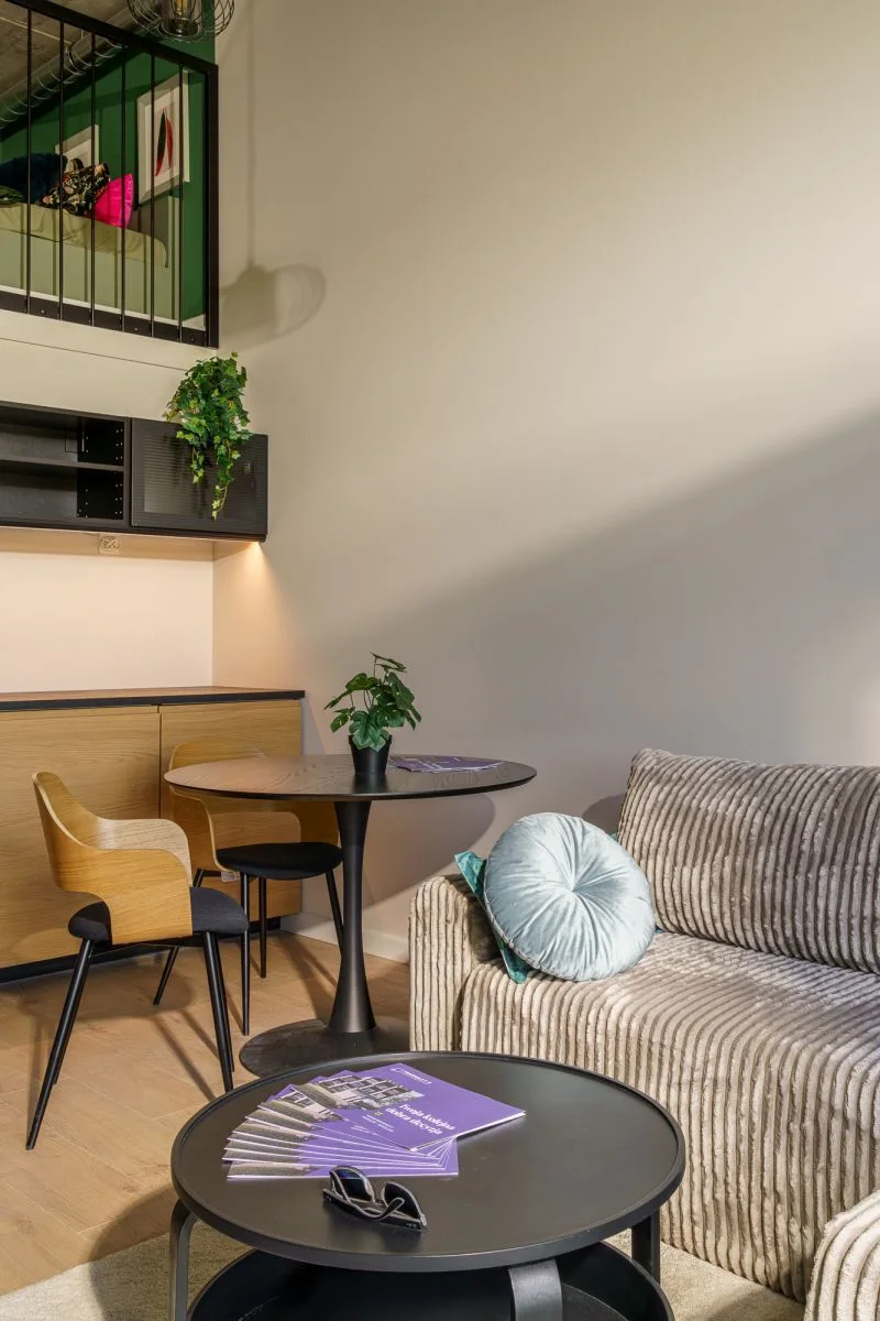 Mikroapartament z antresolą przy PortLotniczy Wro