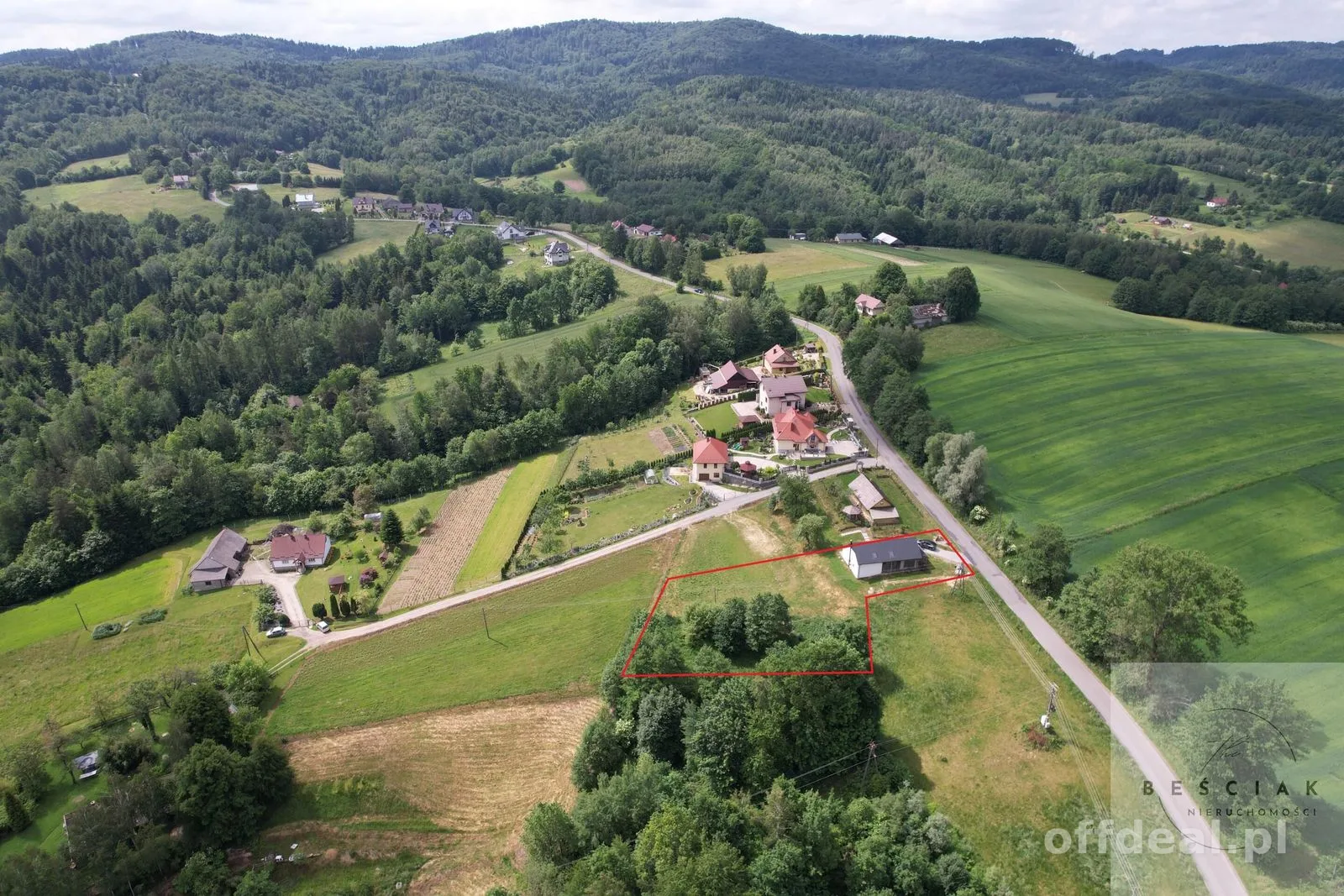 🏡 Działka 20 arów z budynkiem mieszkalno-gospodarczym i warunkami zabudowy – Ryglice