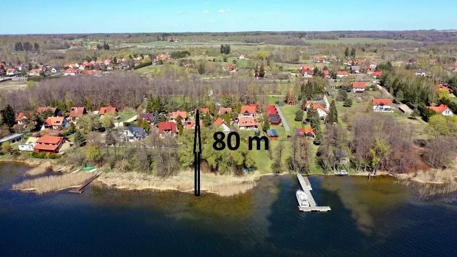 Na sprzedaż 1/2 domu w zabudowie bliźniaczej – 80 m od jeziora