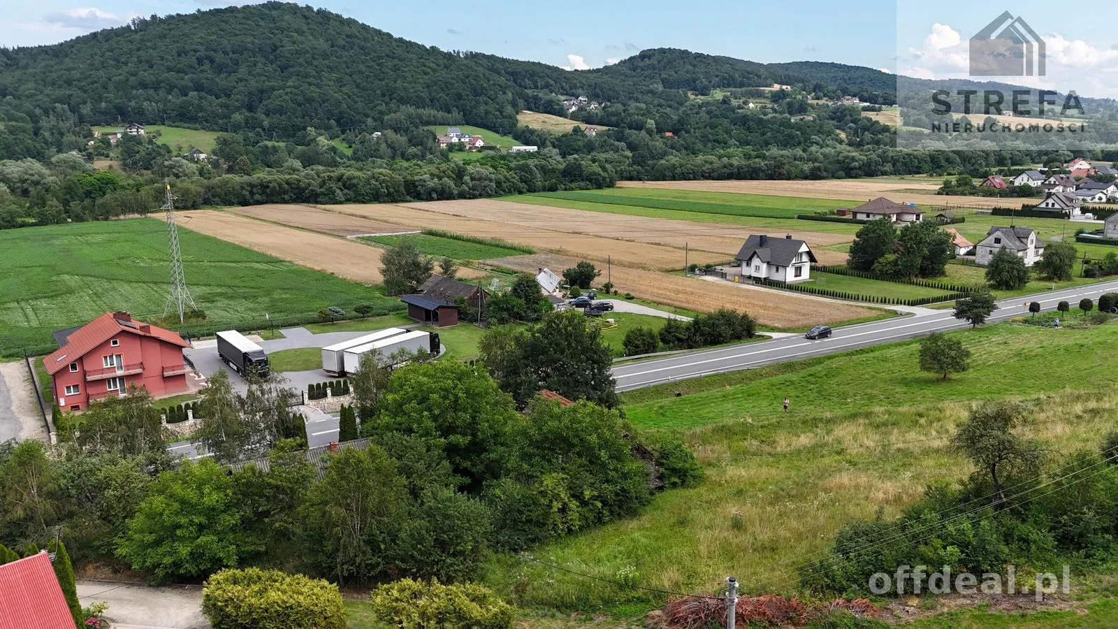 Łososina Dolna – działka z potencjałem 5 773 m² | Malownicza lokalizacja!