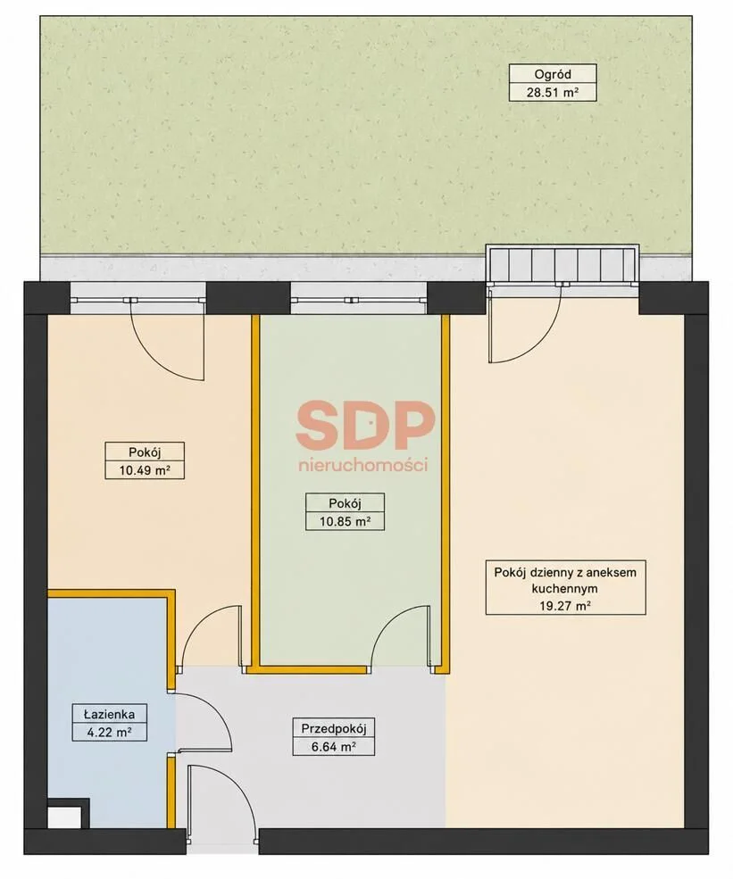 3-room apartment for sale in Wrocław, Maślice | 51.47 m²