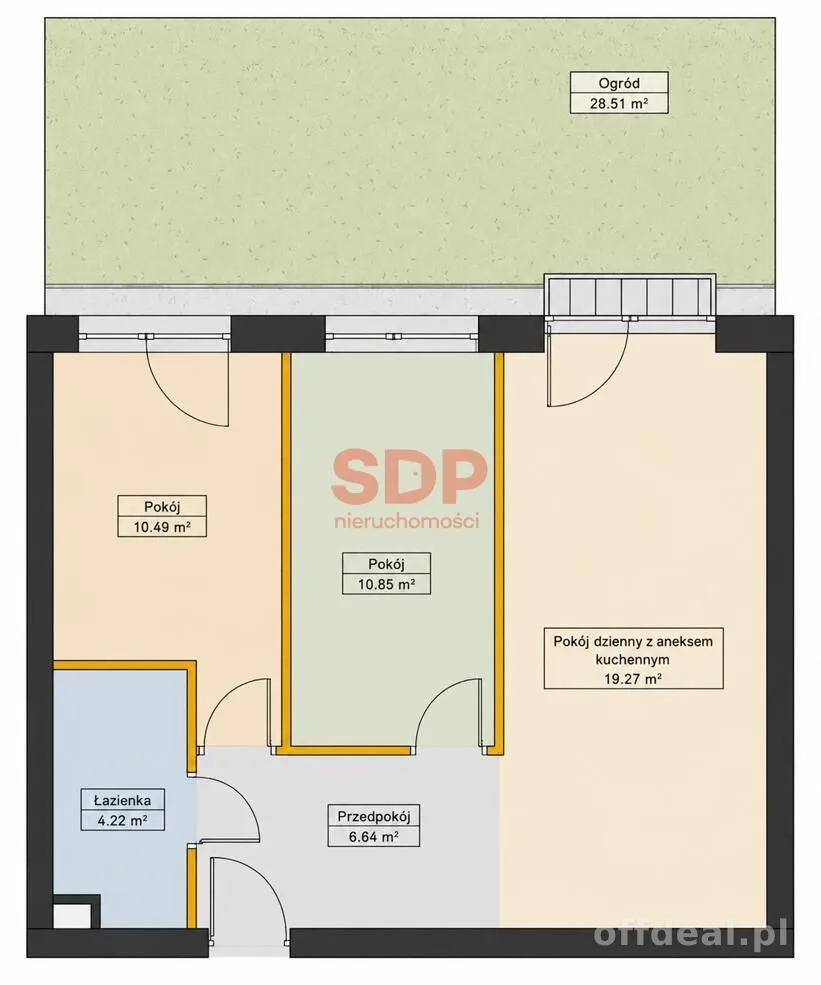 3-room apartment for sale in Wrocław, Maślice | 51.47 m²