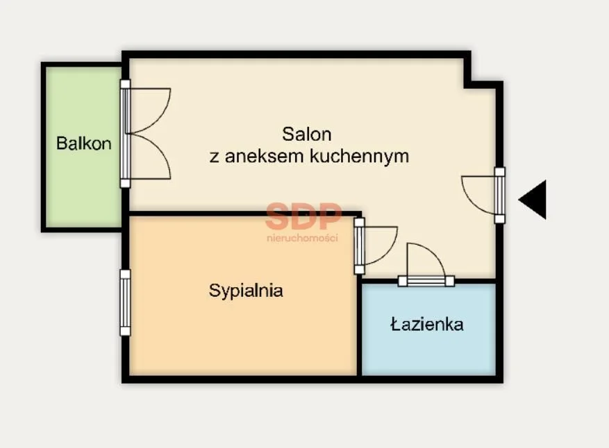 33 m2 | 2 pokoje | Nowoczesny apartament | Nad Oławką