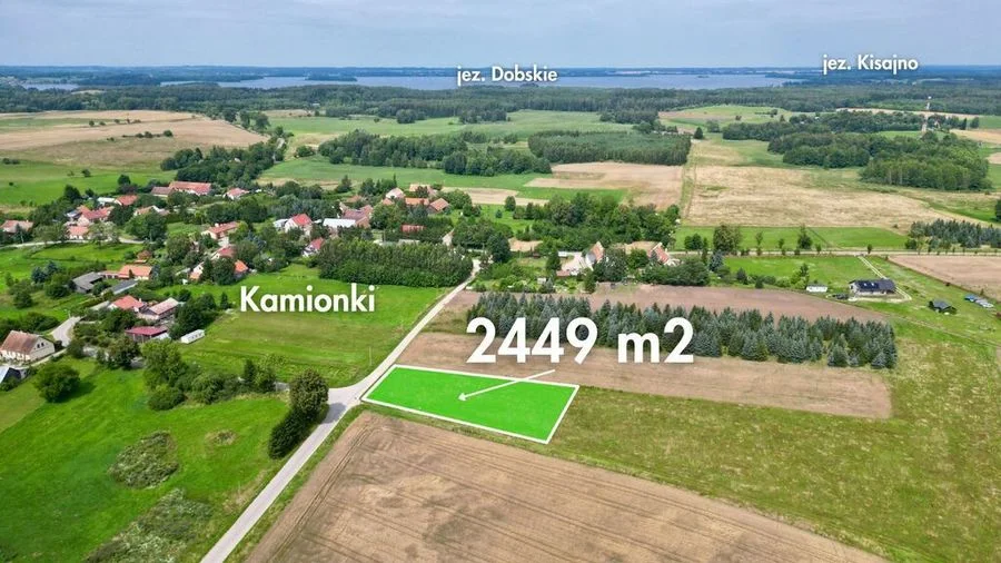 Kamionki | działka 2449 m2 pod dom całoroczny