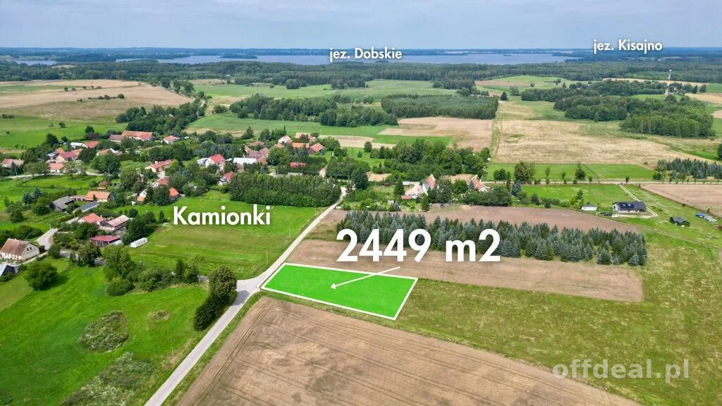 Kamionki | działka 2449 m2 pod dom całoroczny