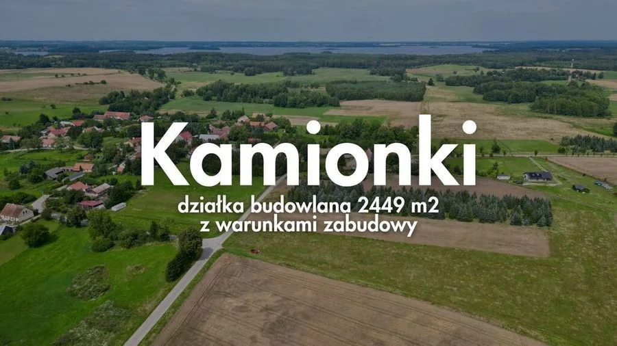 Kamionki | działka 2449 m2 pod dom całoroczny