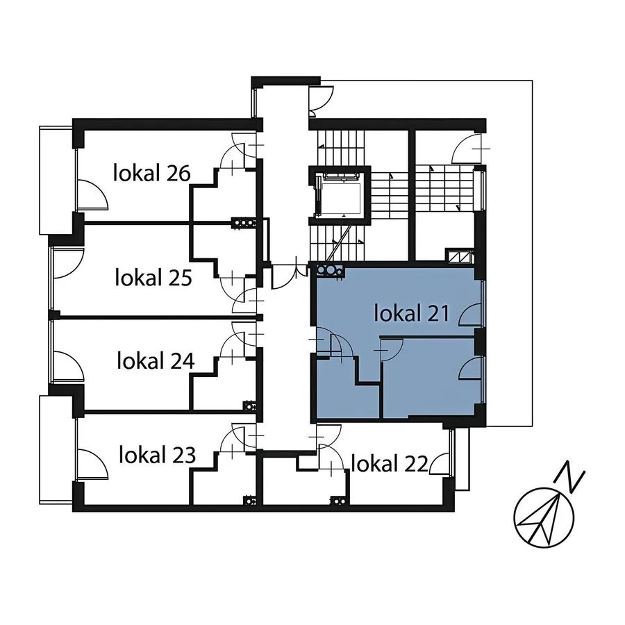 appartement à vendre à Ełk, Centrum | 2 pièces | 31,54 m²