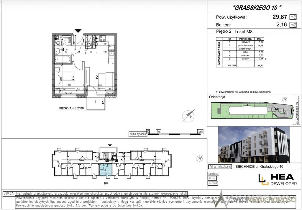 Siechnice | 29,87 m² | 2 pokoje