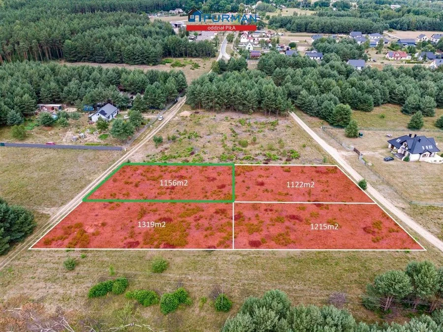 terrain à vendre à Krępsko | 1 156 m²