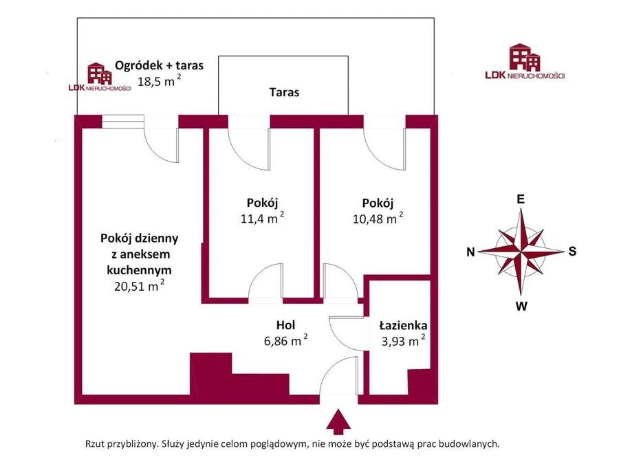 Nowoczesne mieszkanie 2-pokojowe – 40,82 m²