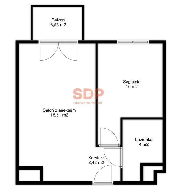 Komfortowe, 2-pokojowe mieszkanie z balkonem