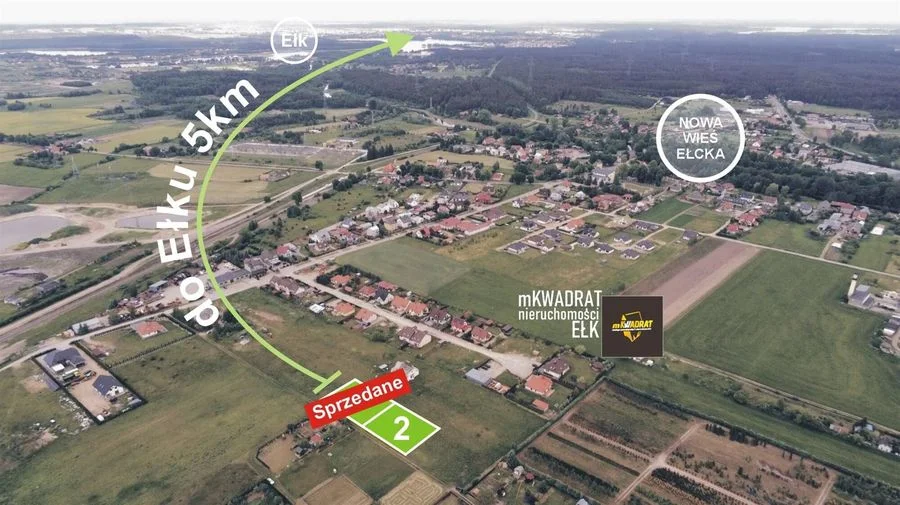 ділянка на продаж у Ełk, Nowa Wieś Ełcka | 1 080 m²