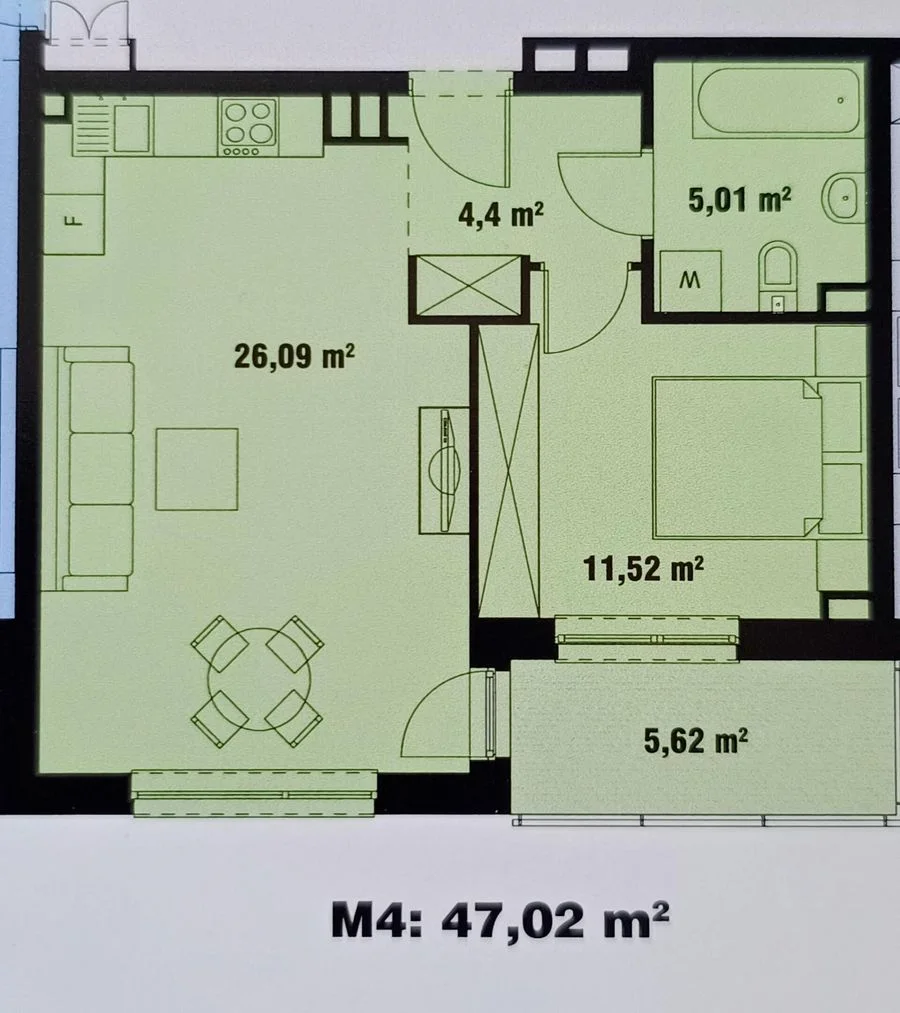 2-room apartment for sale in Łódź, Łódź-Bałuty | 47.02 m²