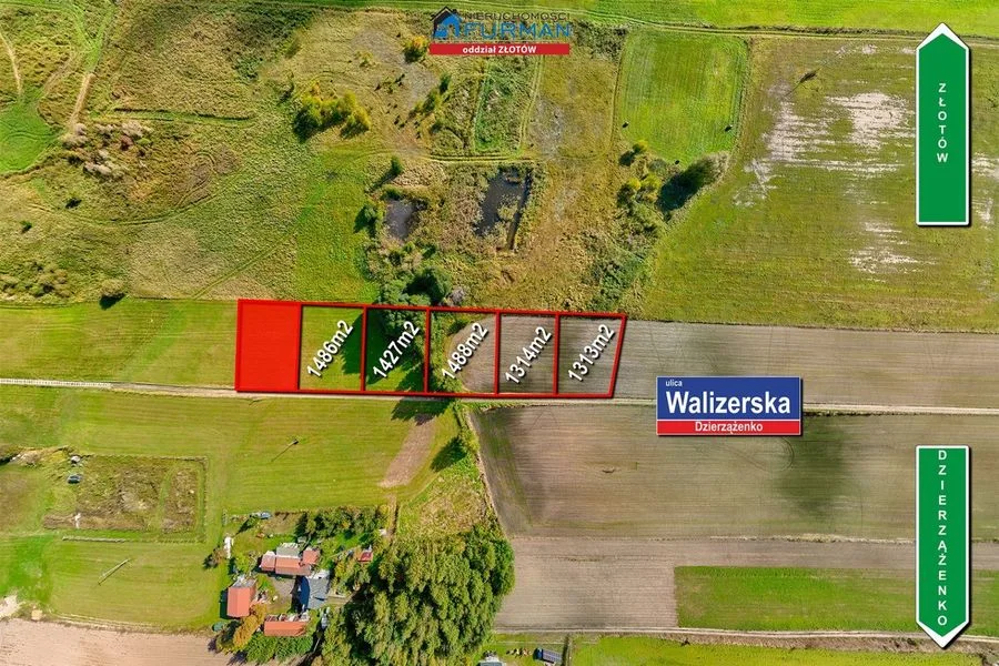 terrain à vendre à Dzierzążenko | 1 314 m²