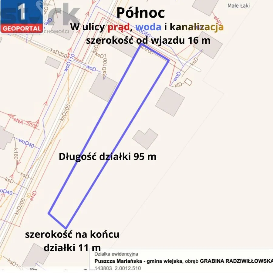 Działka budowlana 1309m-Media-MPZP29MN-Grabina Radziwiłłowska