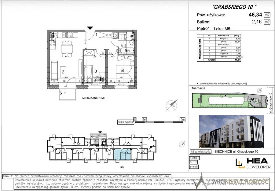 Siechnice | 46,34 m² | 3 pokoje