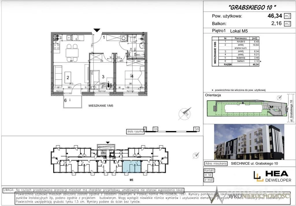 Siechnice | 46,34 m² | 3 pokoje