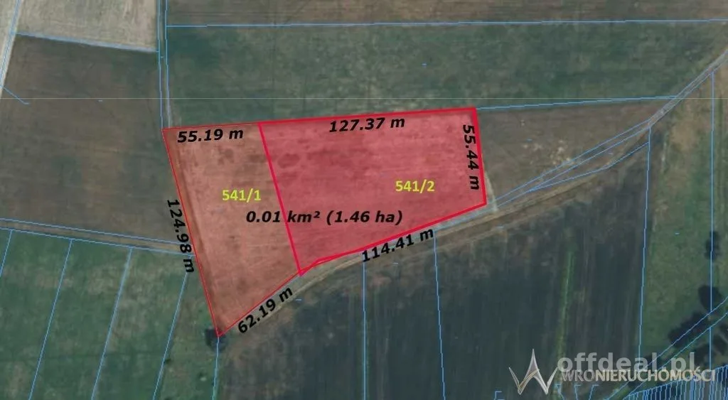 Grunt przemysłowy SP 1,46 ha | S8 | Wieruszów